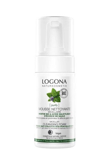 Mousse Nettoyante - Menthe & Acide Salicylique - Logona