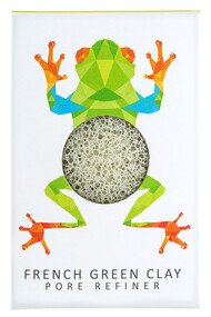 Mini Eponge Konjac Visage Peau mixte à grasse - Argile verte - Edition Limitée