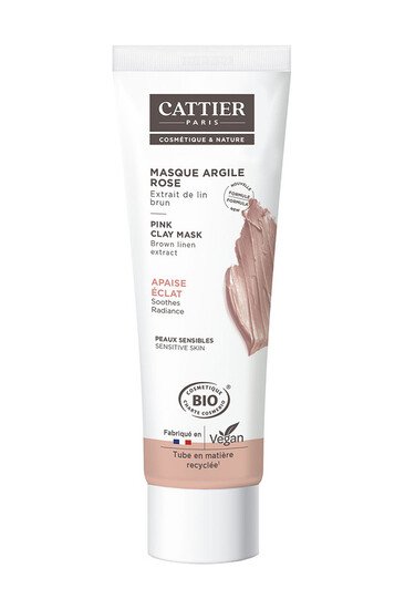 Masque Bio Argile Rose - Peau Sensible - Cattier