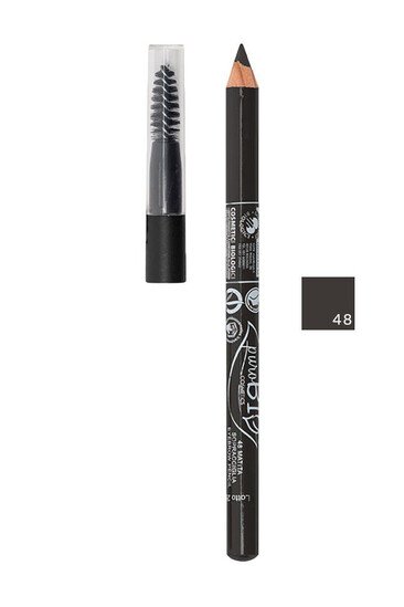 Crayon Sourcils Bio Vegan avec Brosse 28 Sombre - Purobio