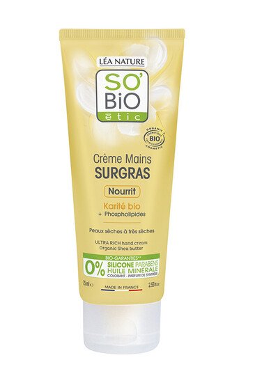 Crème mains Bio Karité Surgras - SO'BiO étic