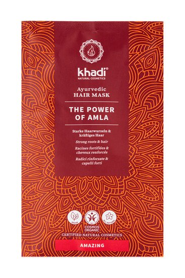Masque Capillaire Ayurvédique à la Poudre d'Amla Fortifiante - Khadi