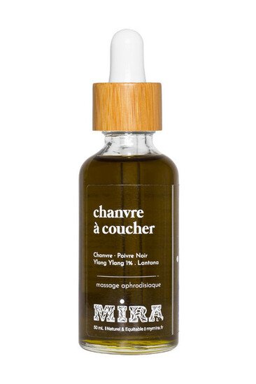 Huile de Massage Chanvre à Coucher - Mira