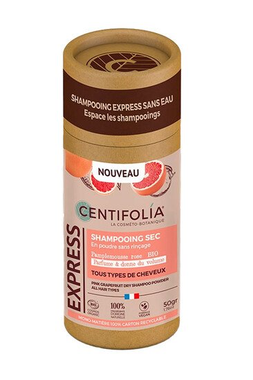 Shampoing Sec Sans Rinçage - Pamplemousse Rose - Centifolia