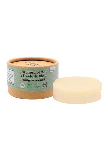 Baume à Barbe à l’Huile de Ricin Bio - Eucalyptus Mentholé - Comme Avant