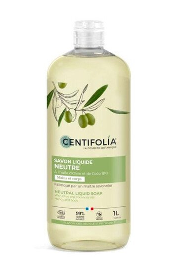 Savon Liquide Neutre Bio - Huile d'Olive & Coco - Centifolia