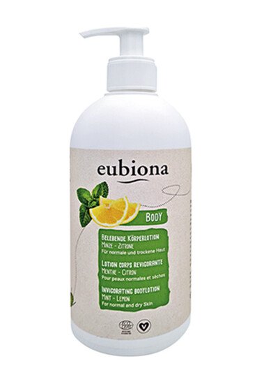 Lotion Corps Revigorante - Menthe & Citron - Eubiona