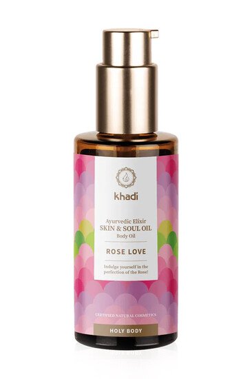 Huile de Corps Elixir à la Rose de Damas Régénérante - Khadi
