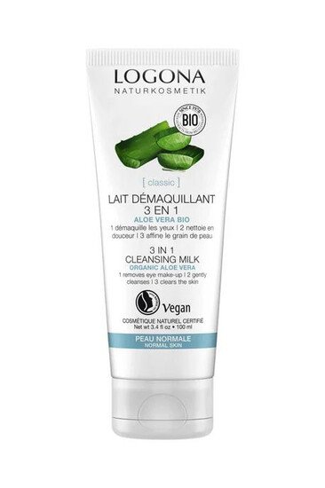 Lait Démaquillant 3 en 1 - Aloe Vera - Logona
