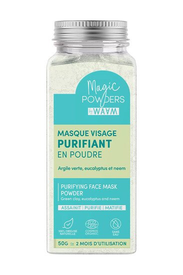 Masque Visage Purifiant en Poudre Bio - WAAM