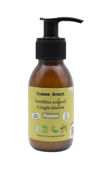 Dentifrice Enfant à l'Argile Blanche - Pomme - Comme Avant - Produit Classique