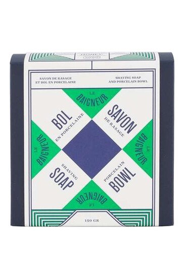 Coffret Bol Porcelaine & Savon de Rasage - Le Baigneur