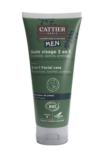 Soin Visage Bio 3 en 1 - Homme - Cattier