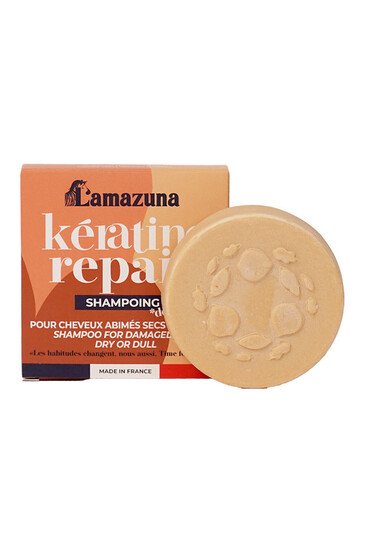 Shampoing Solide "Kératine Shine" - Cheveux Abimés - Lamazuna