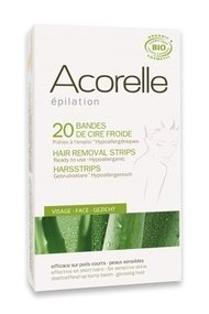 Bandes de Cire Froide Bio Visage Acorelle