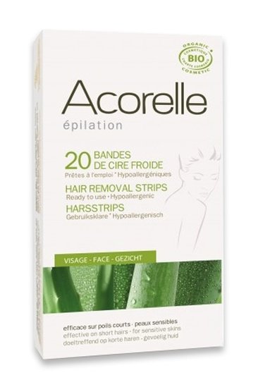 Bandes de Cire Froide Bio Visage Acorelle