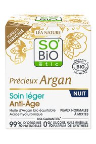 Soin Léger de Nuit Anti-Âge - Précieux Argan - SO BIO étic