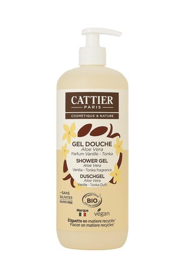 Gel Douche Sans Sulfates - Vanille & Tonka - Cattier