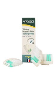 Recharge x3 Brosse à Dents en Bois - La Maline - Apimani - Extra Souple