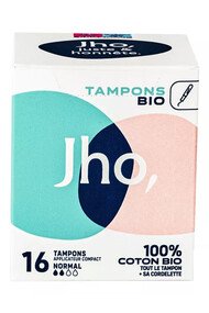 Tampons avec Applicateur Compact - 100% Coton - Jho