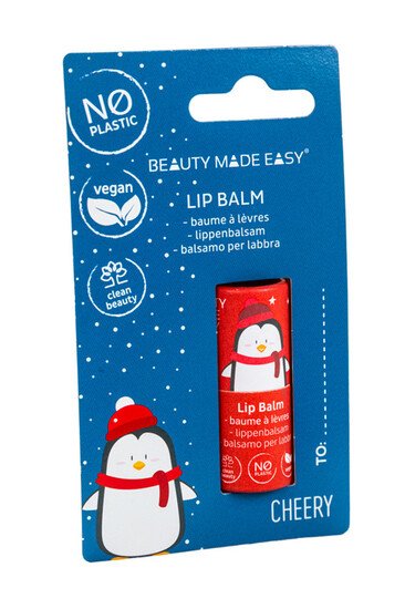 Baume à Lèvres Zéro Déchet "Édition Noël" - Le Papier
