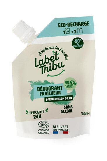 Déodorant Fraîcheur Rechargeable - Melon d'Eau - Label Tribu - Produit Classique