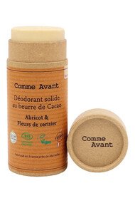 Déodorant Solide au Beurre de Cacao Bio - Abricot & Fleurs de Cerisier - Comme Avant