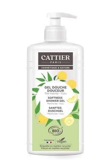 Gel Douche Douceur Bio - Thé Matcha Yuzu - Cattier