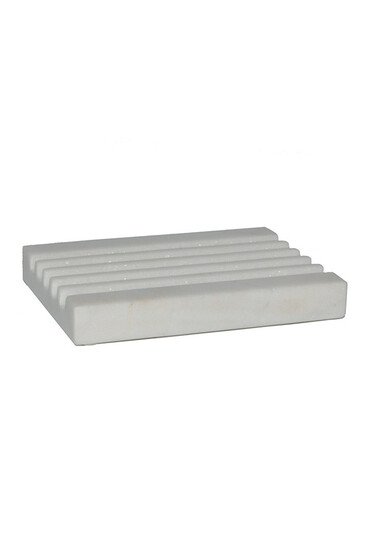 Porte Savon Rectangulaire Marbre Blanc - Tadé